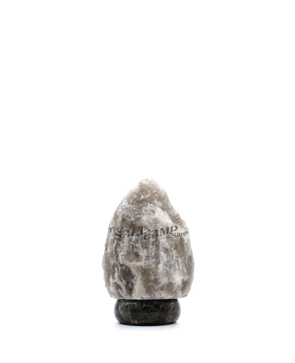 1-2kg Rare Grey Himalayan Salt Lamp (Black Zebra Marble Base)