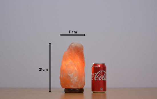 2-3Kg Himalayan Salt Lamp (Timber Base) Natural Shaped