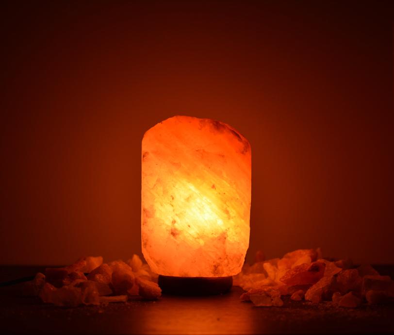 3-5Kg Himalayan Salt Lamp (Timber Base) Natural Shaped