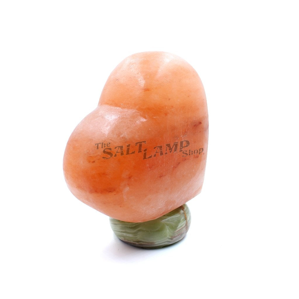 Heart Salt Lamp (Green Onyx Base) Crafted