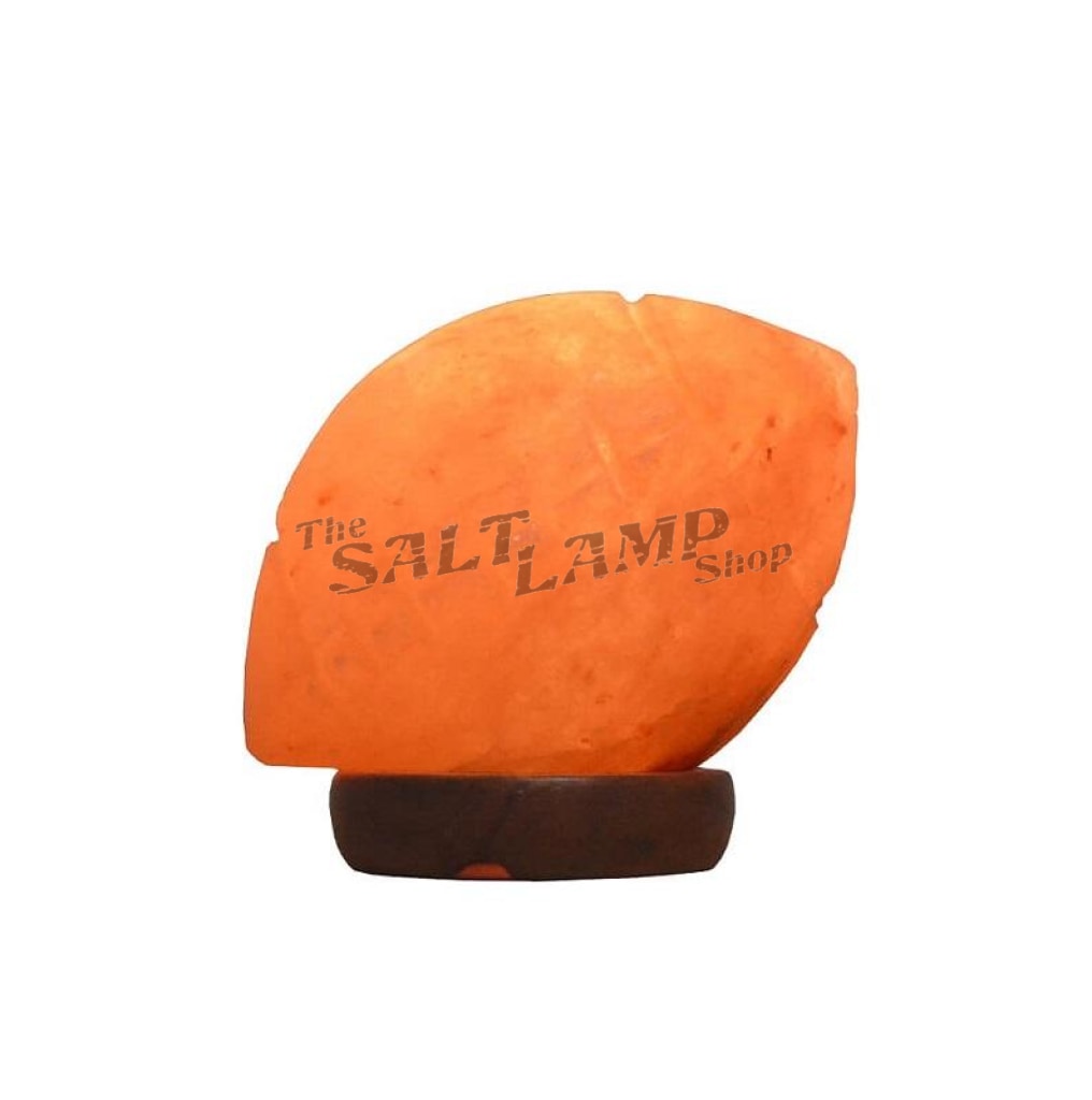 Rugby Ball Salt Lamp (Timber Base) Crafted